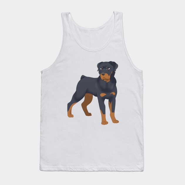 Rottweiler Tank Top by SkyBlueArts